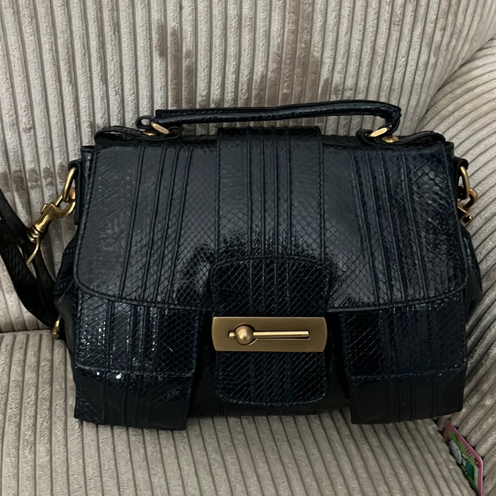 Navy blue mint condition Escada hand bag